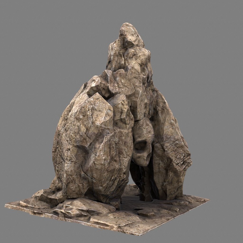 Skull Cave 3D model_15