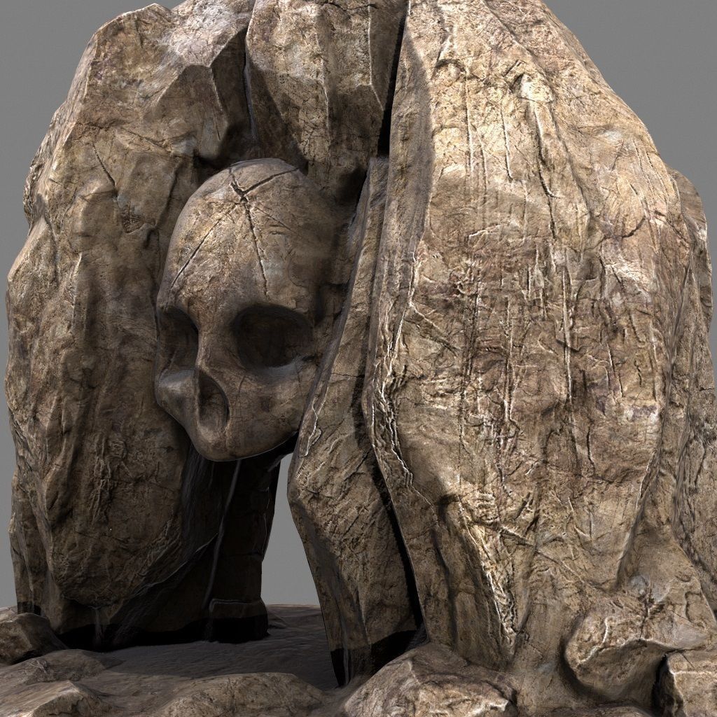 Skull Cave 3D model_5