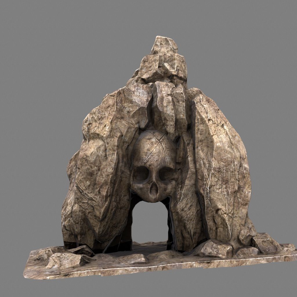 Skull Cave 3D model_8