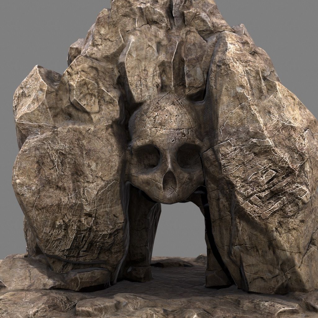 Skull Cave 3D model_1