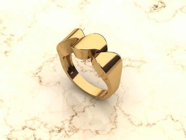 twisty ring 3D print model