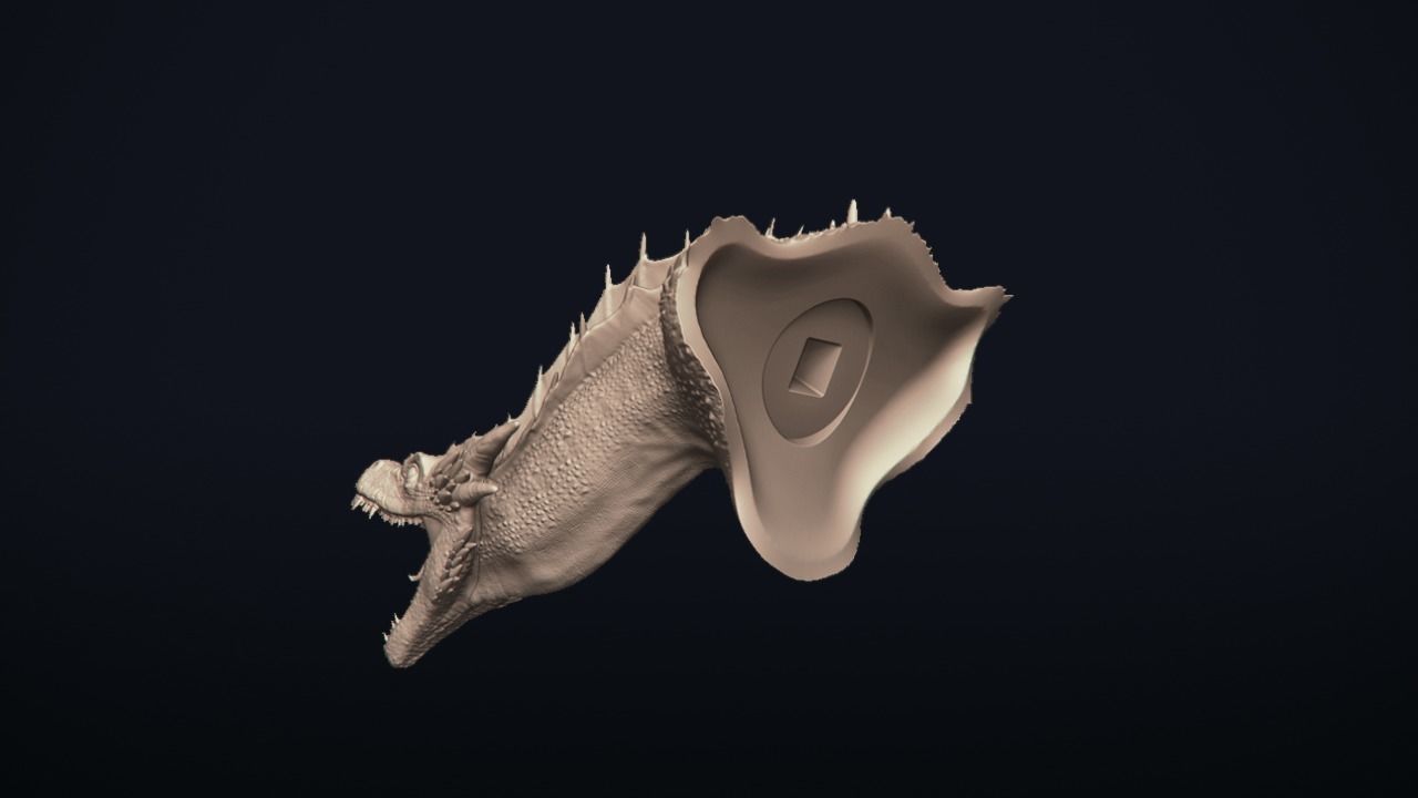 Dragon Bust - Game of Thrones - Drogon - 3D print model_17
