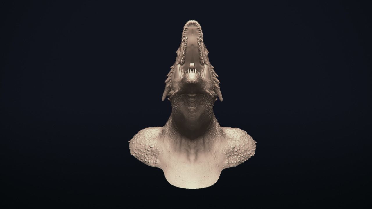 Dragon Bust - Game of Thrones - Drogon - 3D print model_15