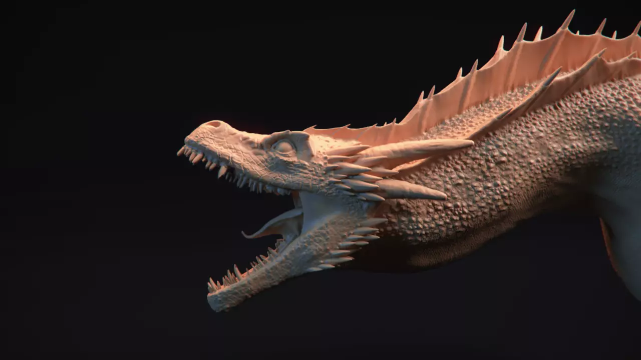 Dragon Bust - Game of Thrones - Drogon - 3D print model_0