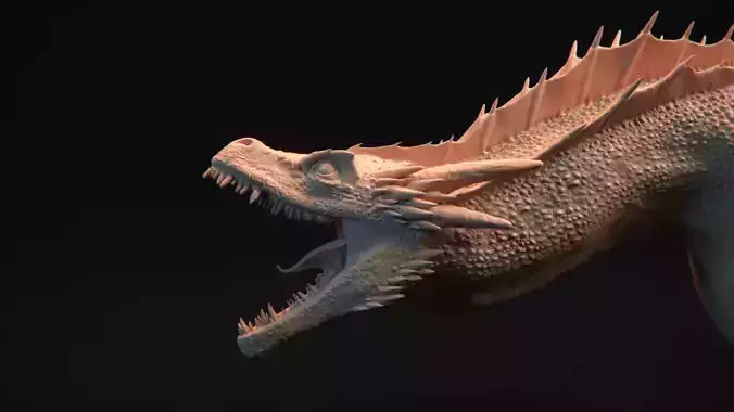 Dragon Bust - Game of Thrones - Drogon - 3D print model
