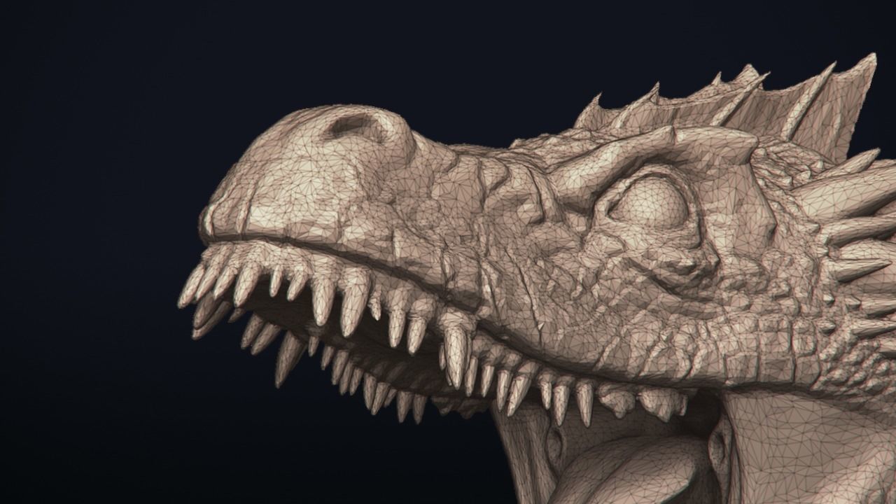 Dragon Bust - Game of Thrones - Drogon - 3D print model_29