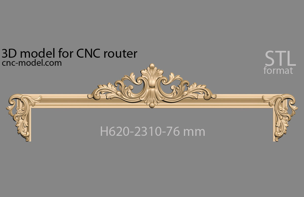 BED luxury for CNC router 3D model_1
