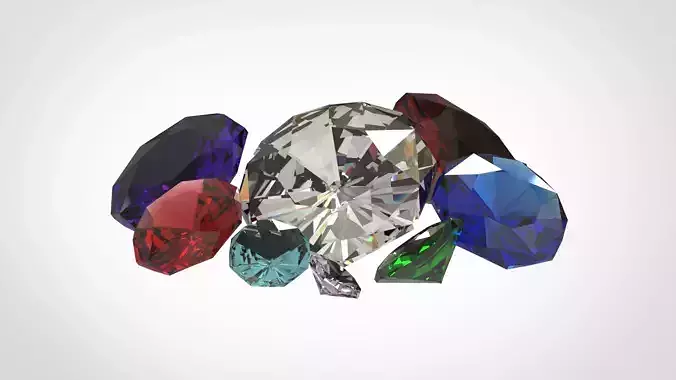 Gemstones group of colored diamonds