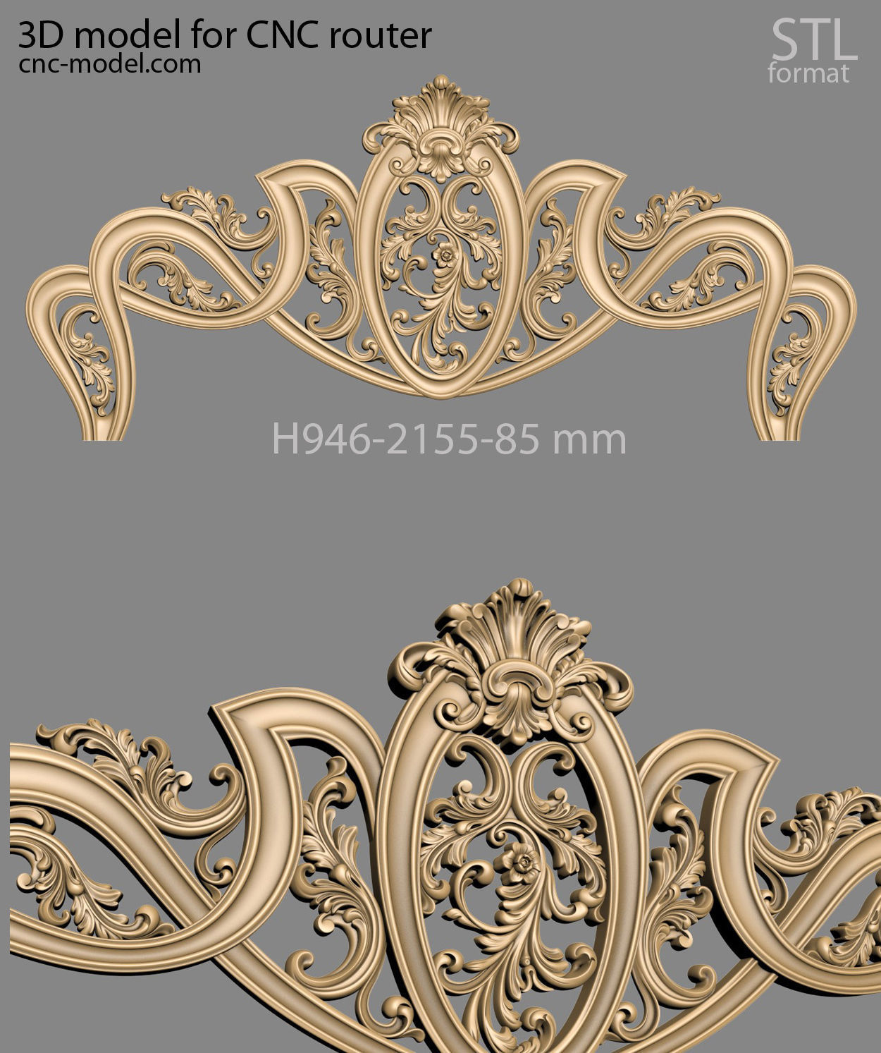 BED luxury for CNC router 3D model_1