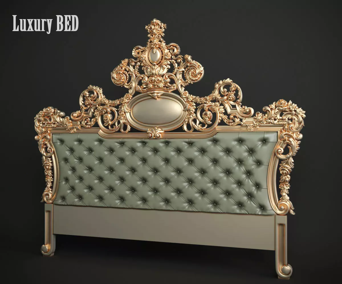 BED luxury for CNC router 3D model_0