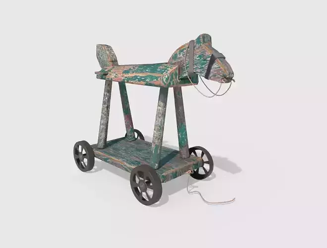 Wheeled Toy Horse 