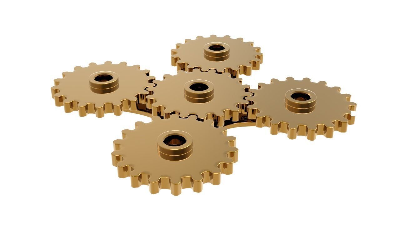 Spinner Gears 3D print model_8