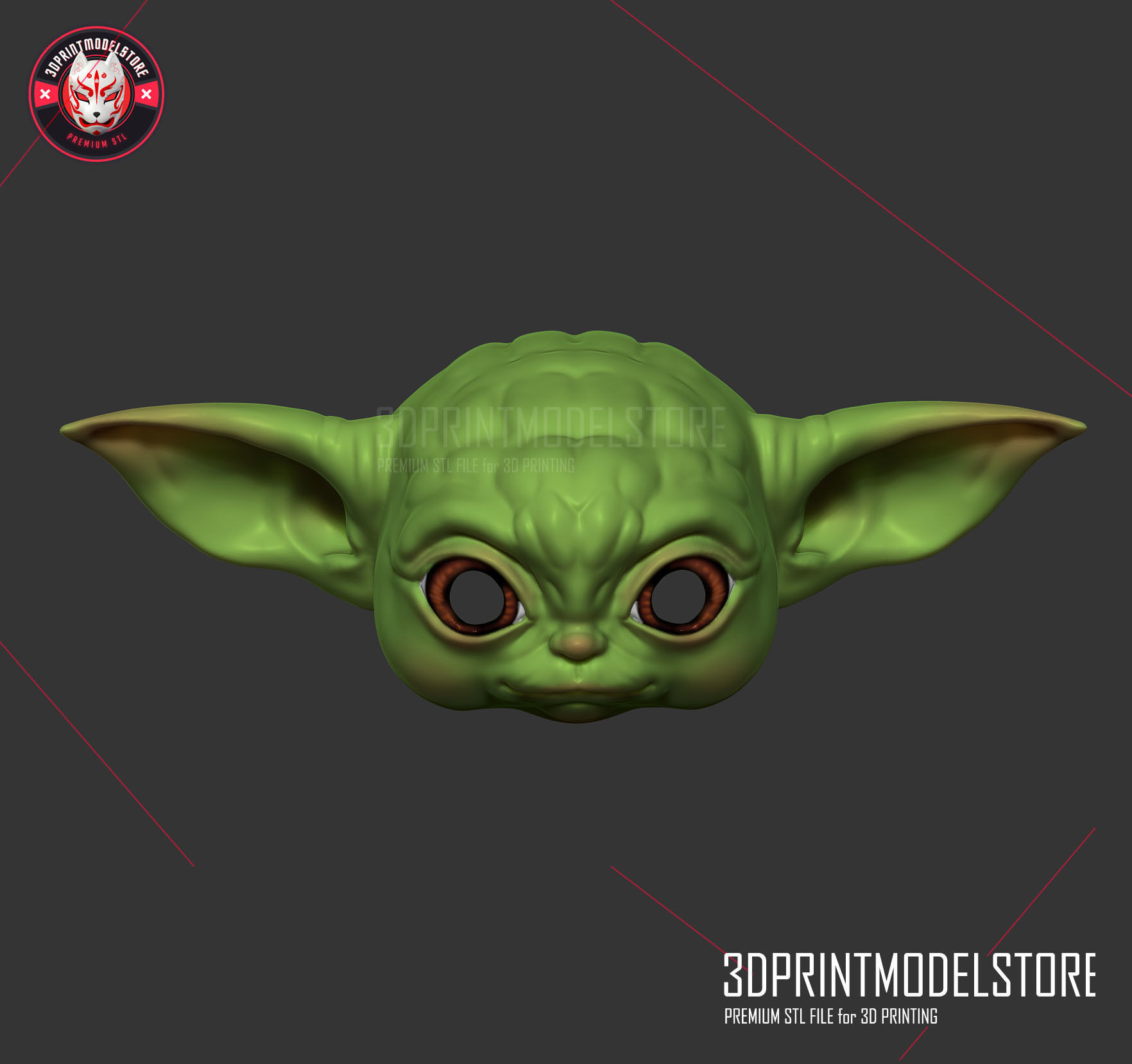 Mandalorian Helmet - Baby Yoda Star Wars Cosplay  3D print model_3