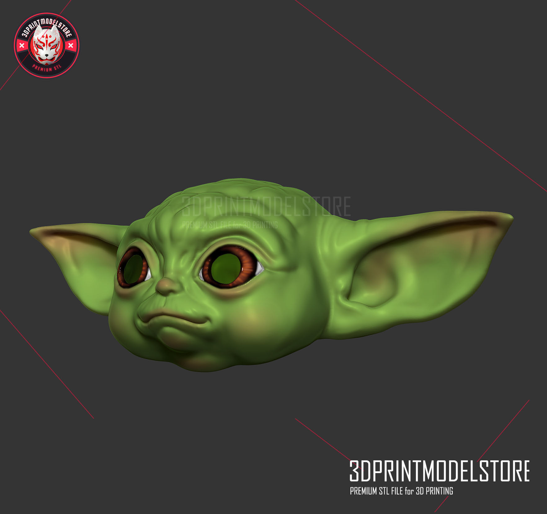 Mandalorian Helmet - Baby Yoda Star Wars Cosplay  3D print model_1
