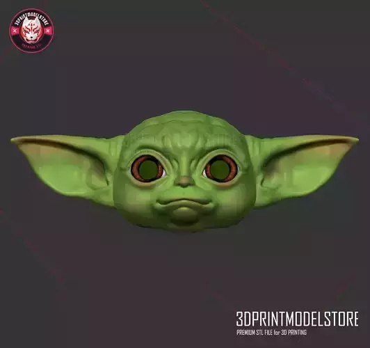 Mandalorian Helmet - Baby Yoda Star Wars Cosplay  3D print model