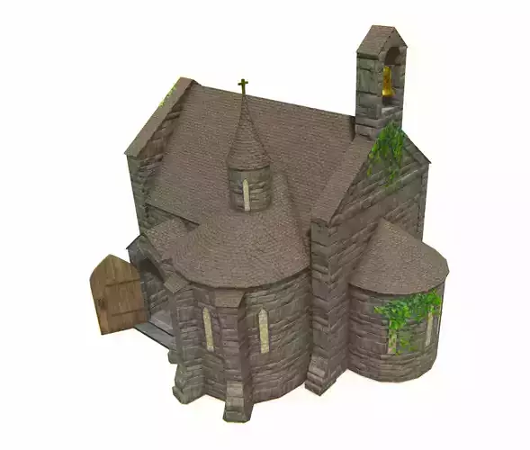 Medieval Church Game Ready