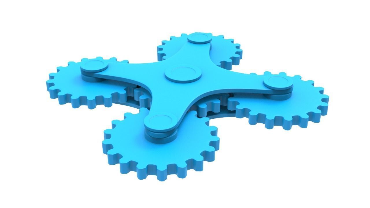 SPINNER GEARS 3D model_10