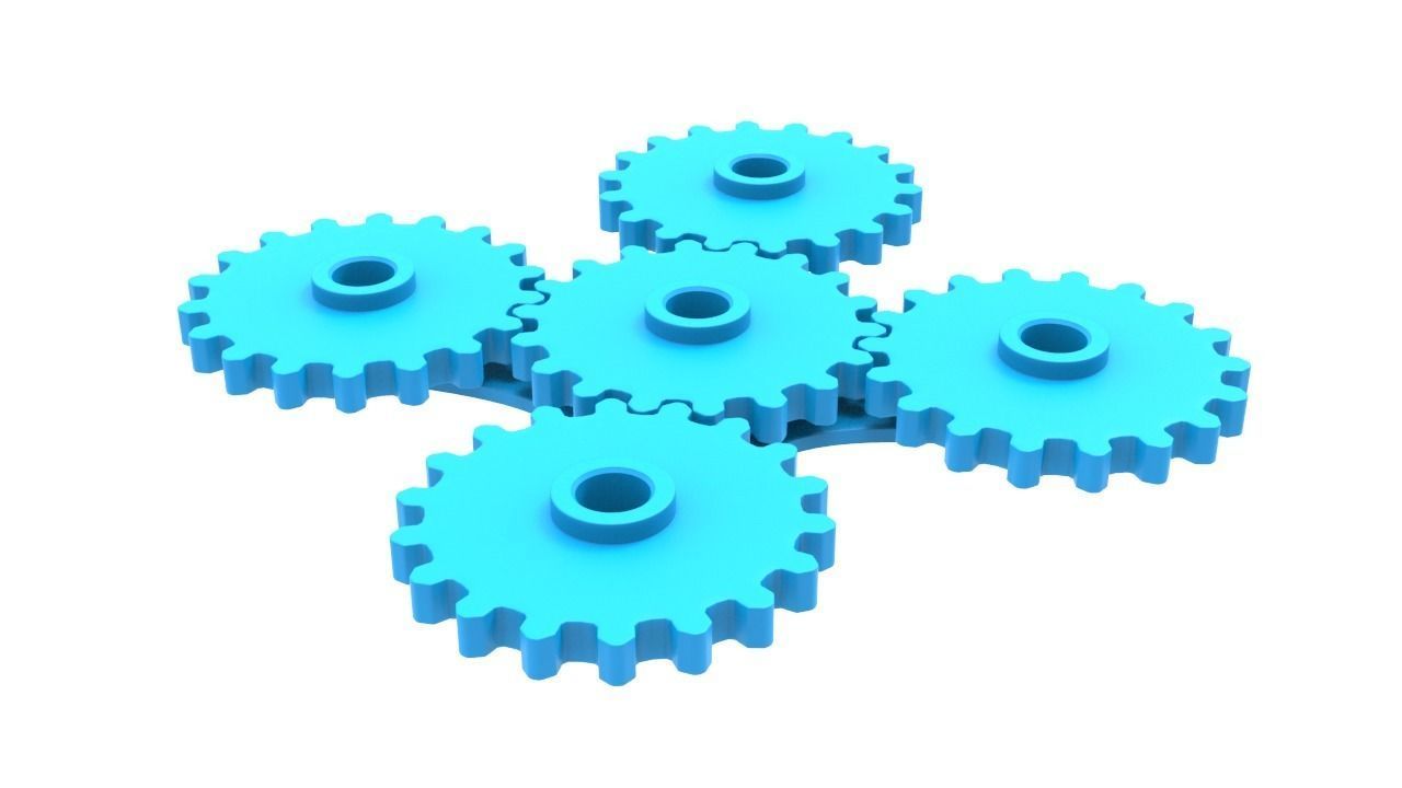SPINNER GEARS 3D model_9