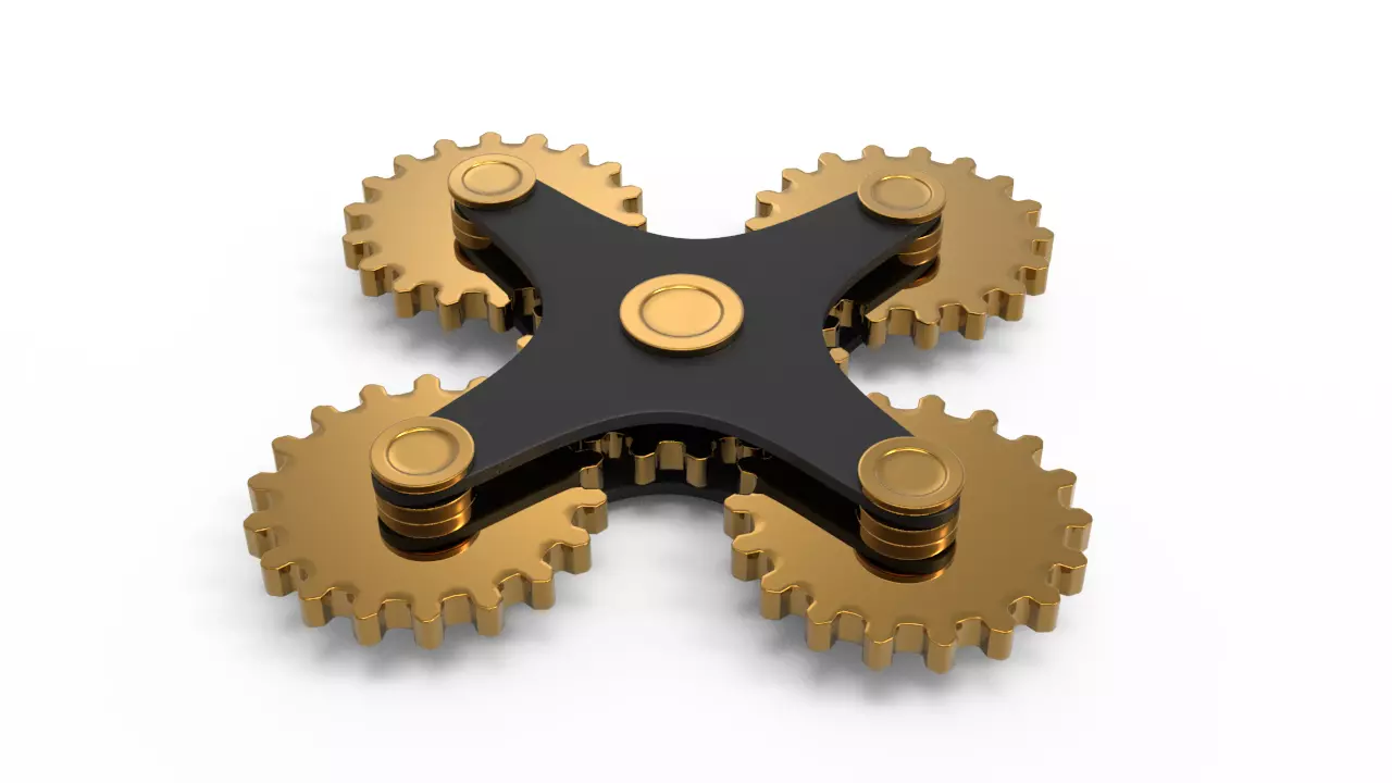 SPINNER GEARS 3D model_0