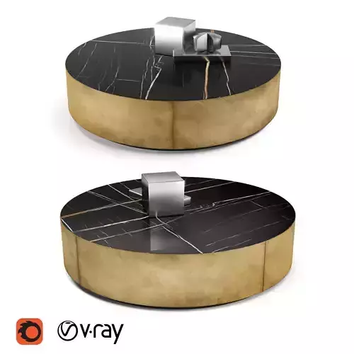 Meridiani Belt oval and round coffee tables