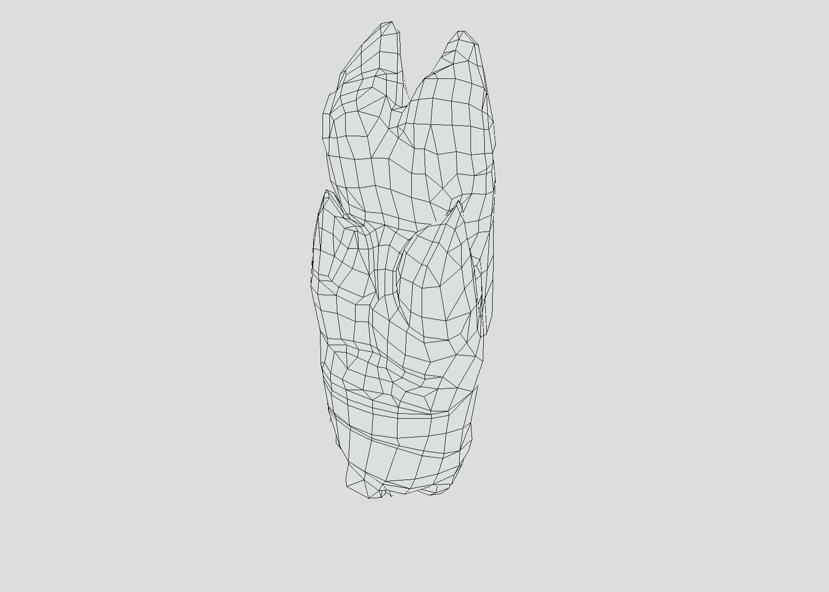 Raw Pigs leg 3D scan Low-poly 3D model_41