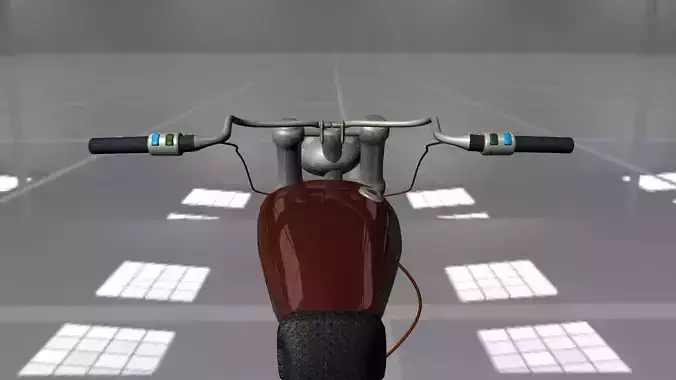 Motorcycle Harley Davidson Autodesk Maya 2016 model Low-poly 3D model