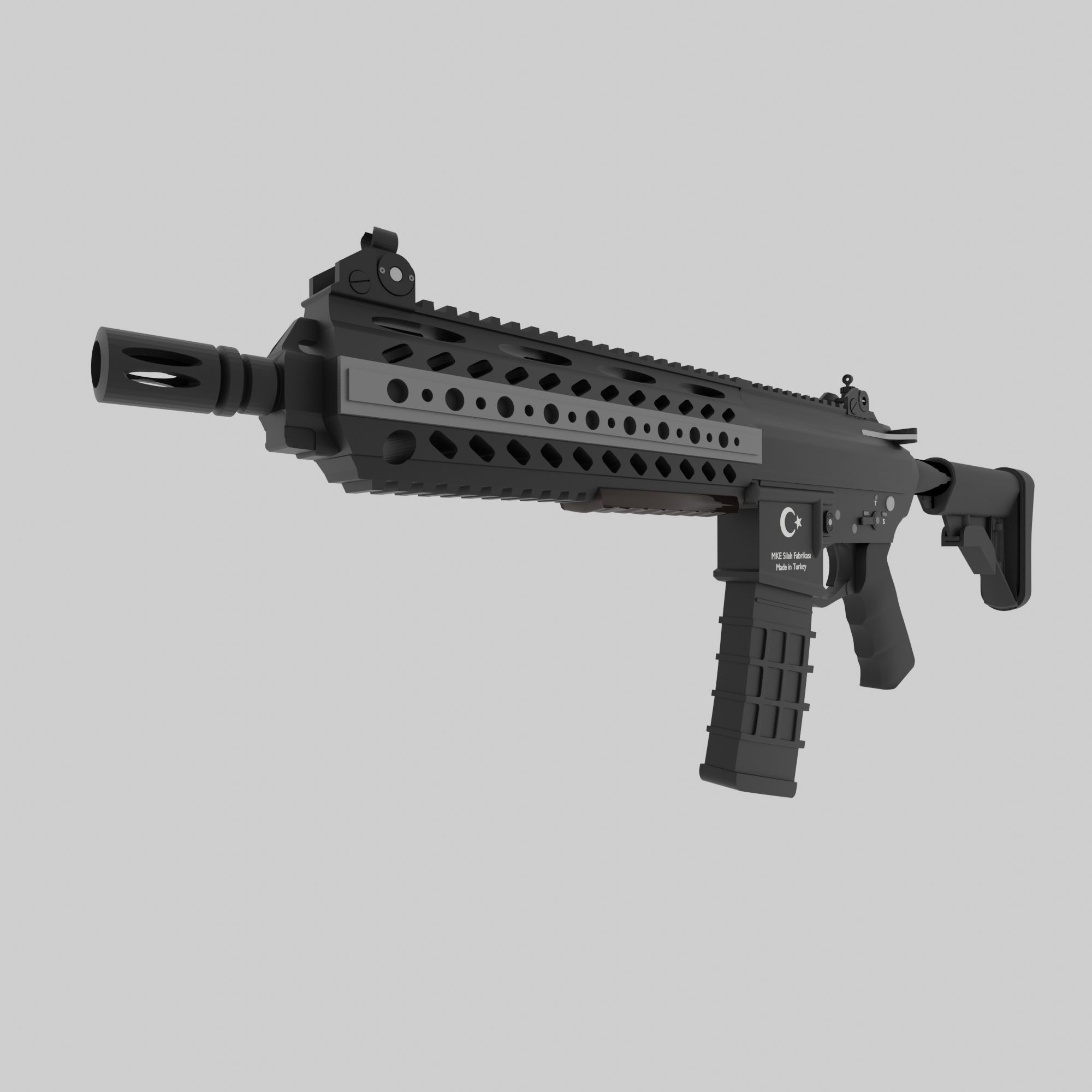 MPT-55 Assault Rifle 3D model_4