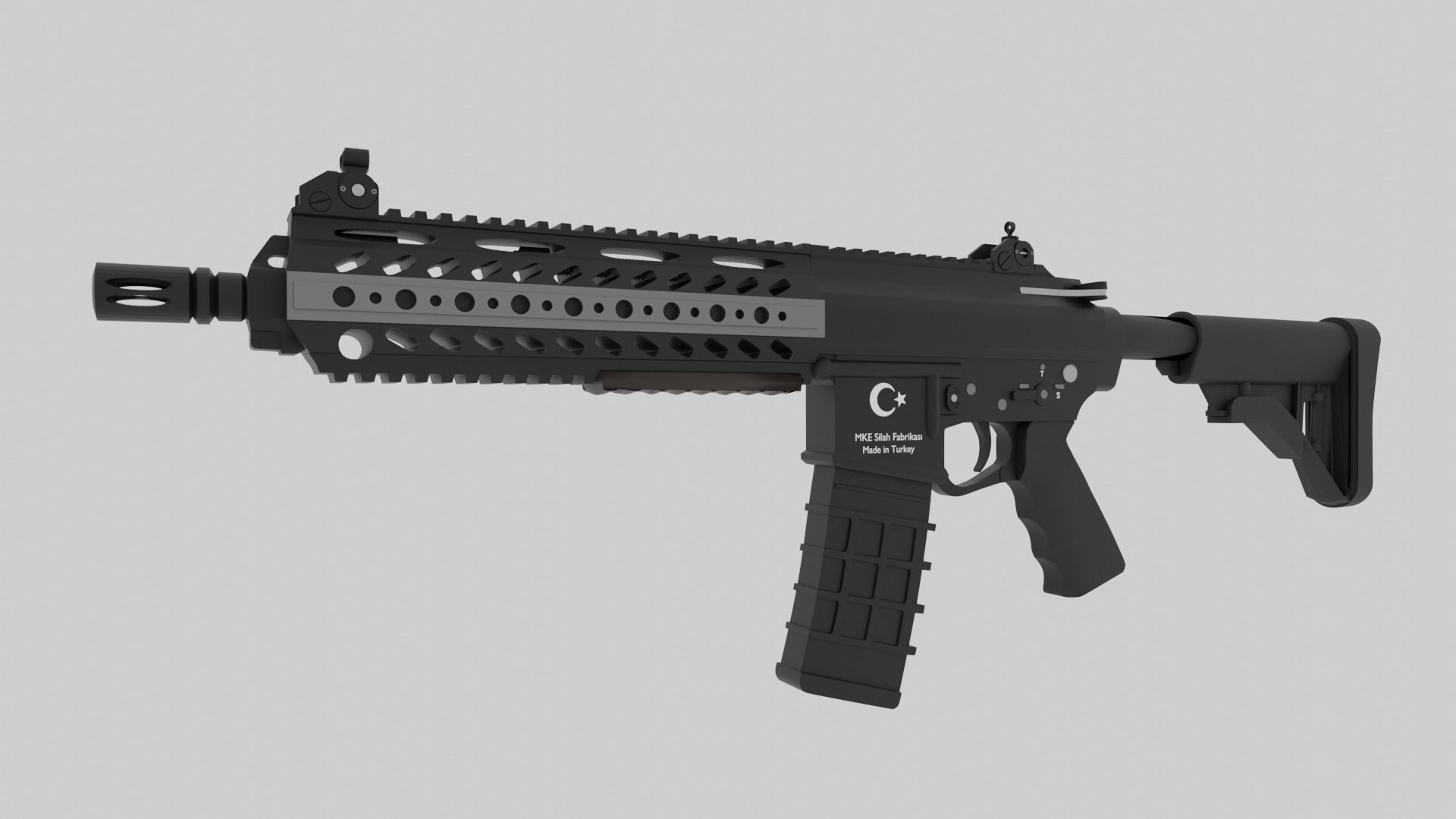 MPT-55 Assault Rifle 3D model_8