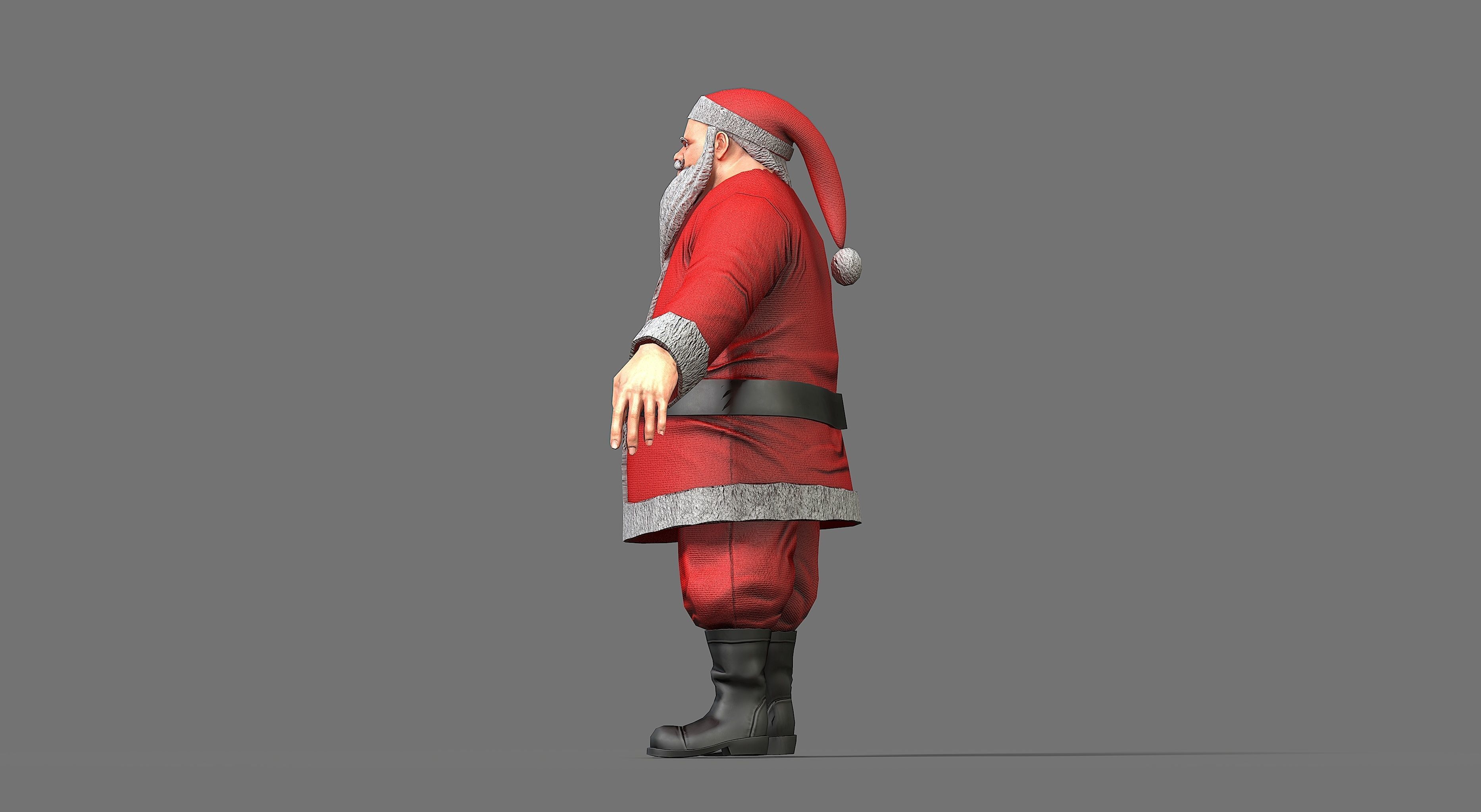 Santa Claus Low-poly 3D model_41