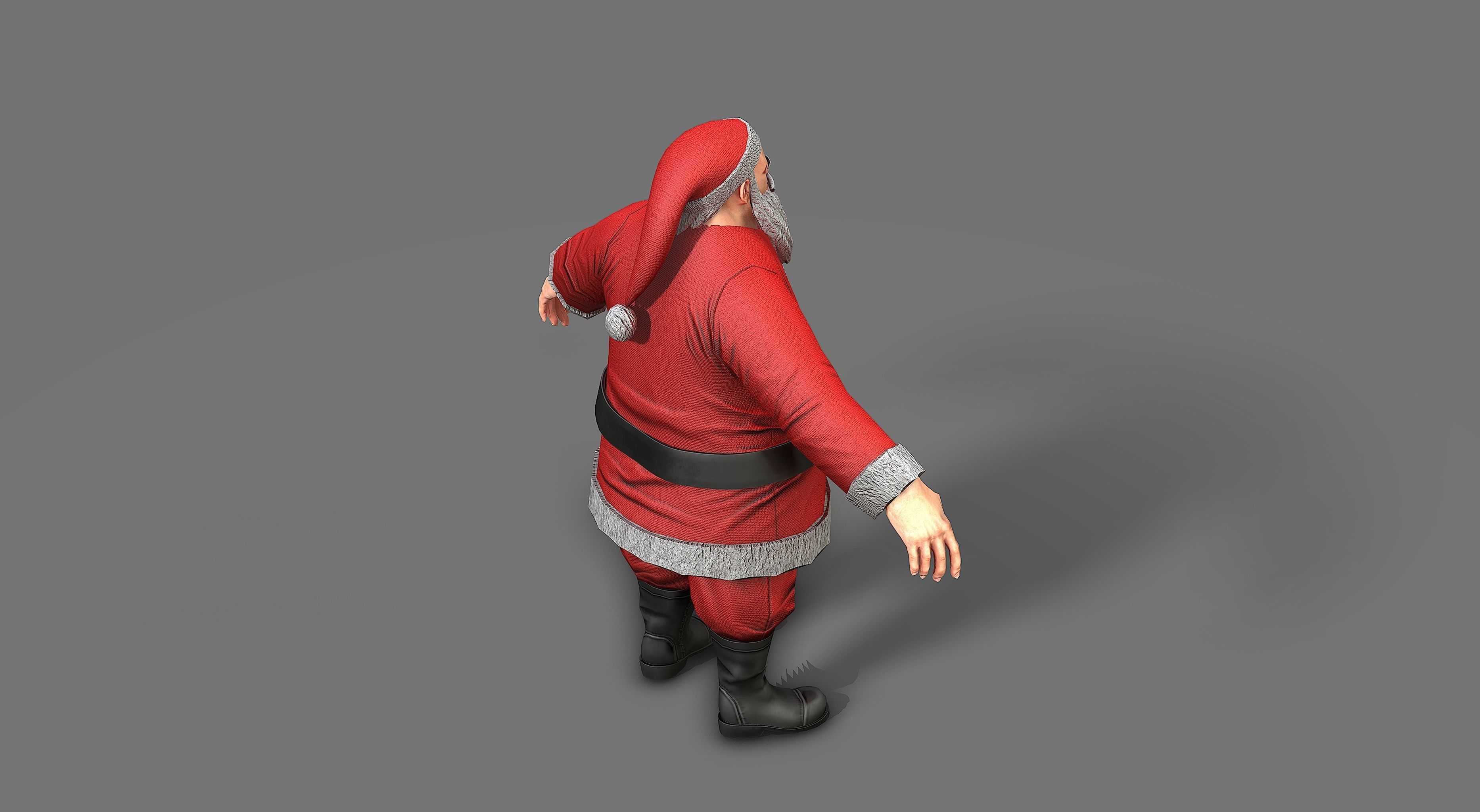 Santa Claus Low-poly 3D model_22