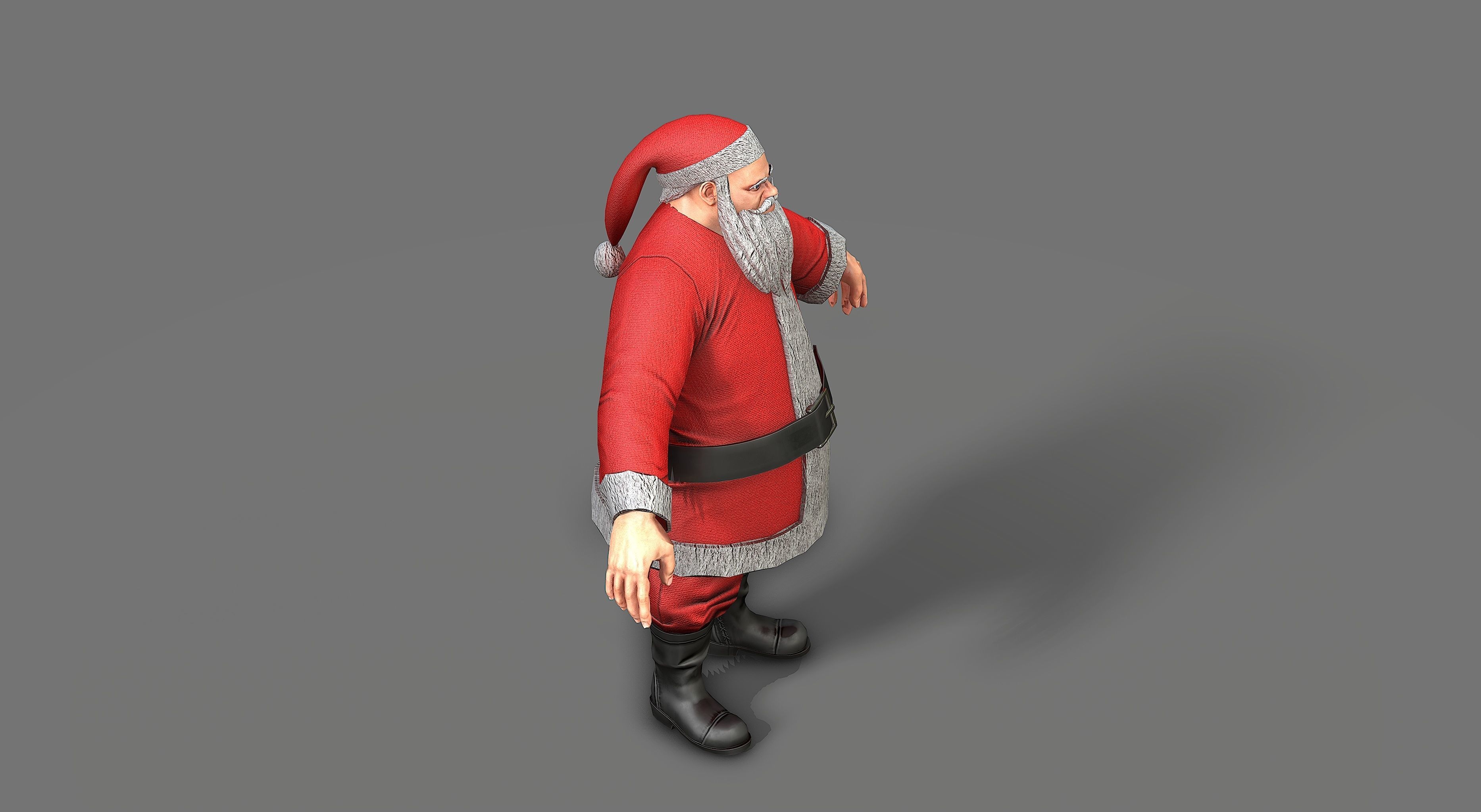 Santa Claus Low-poly 3D model_20