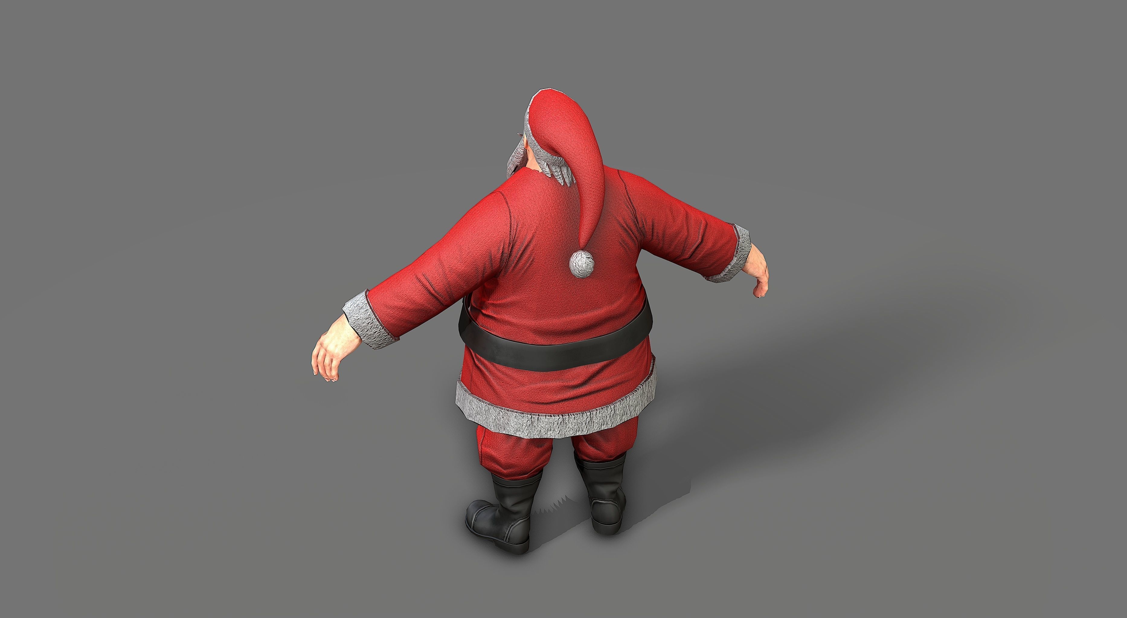 Santa Claus Low-poly 3D model_24