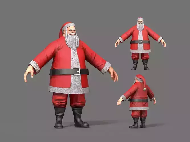Santa Claus Low-poly 3D model
