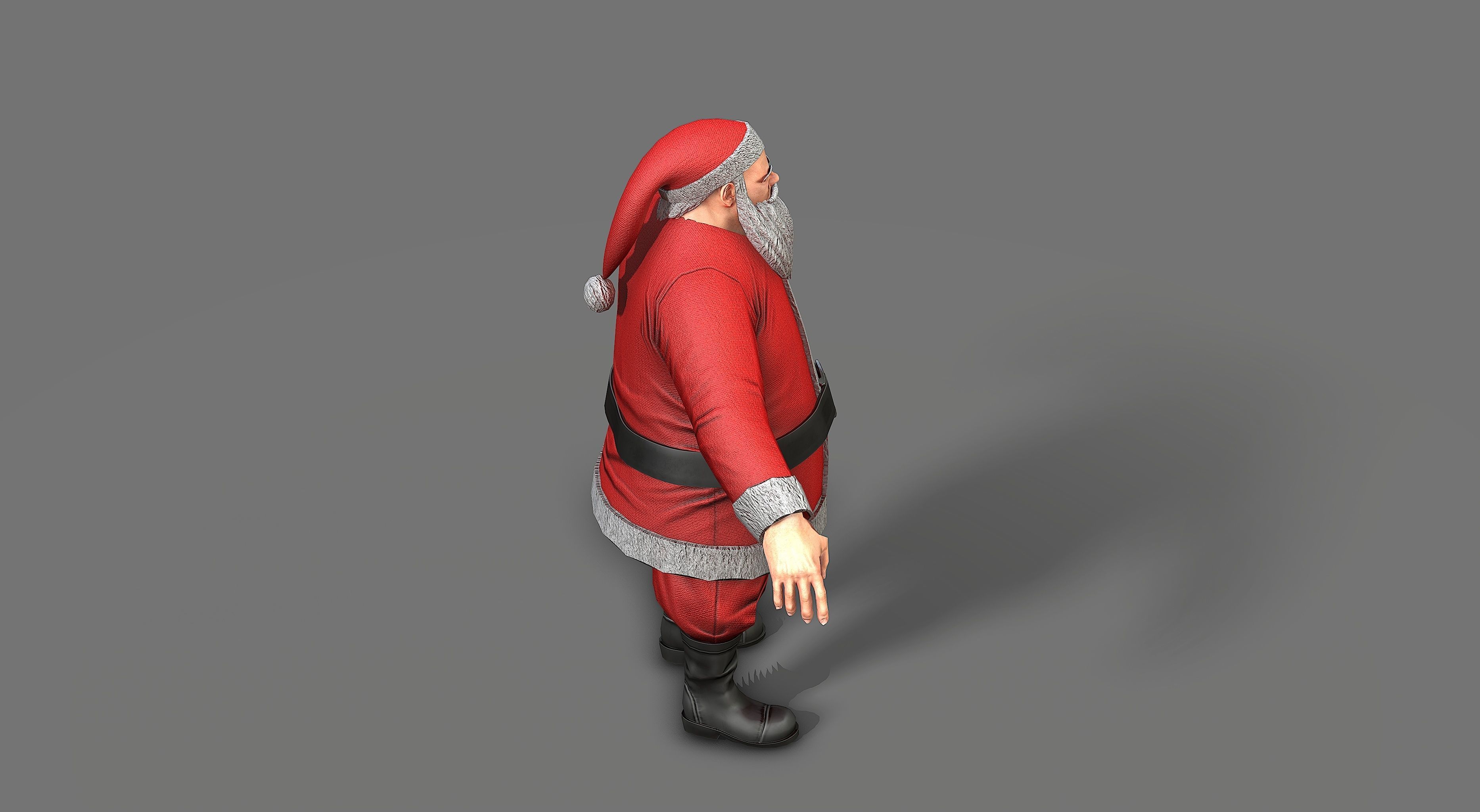 Santa Claus Low-poly 3D model_21
