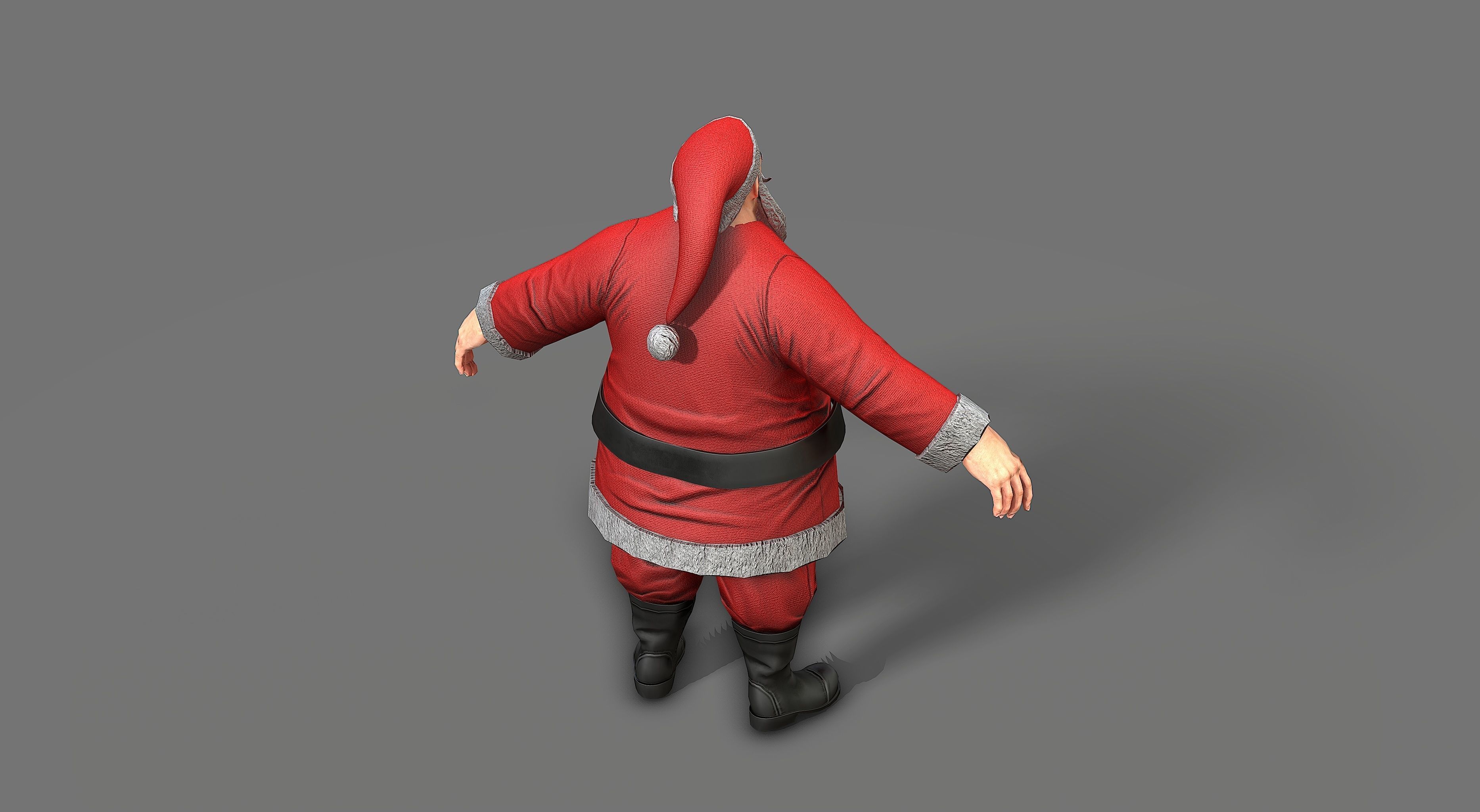 Santa Claus Low-poly 3D model_23