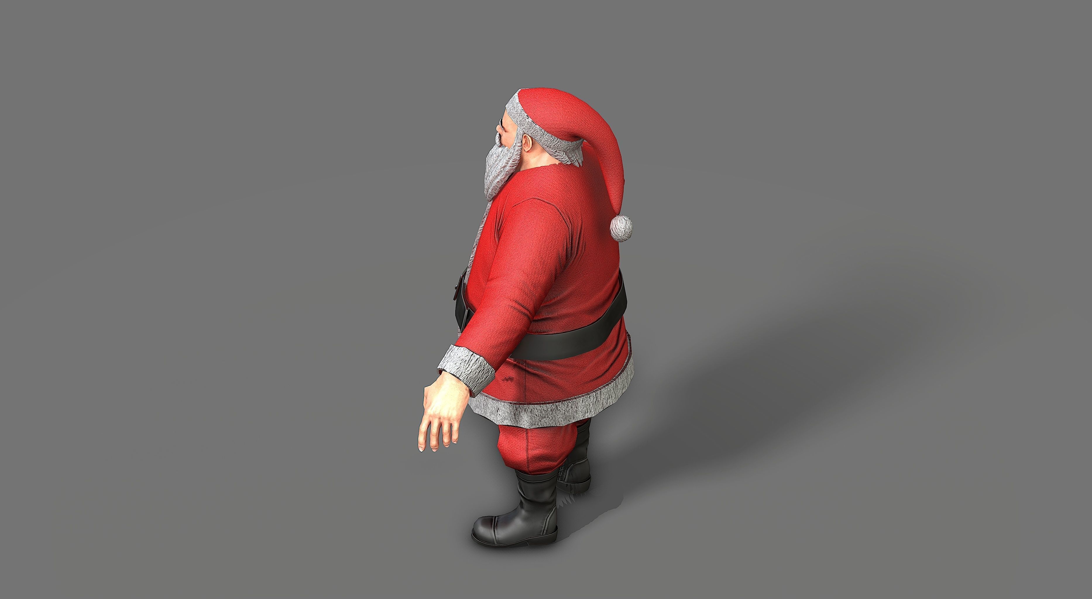 Santa Claus Low-poly 3D model_25