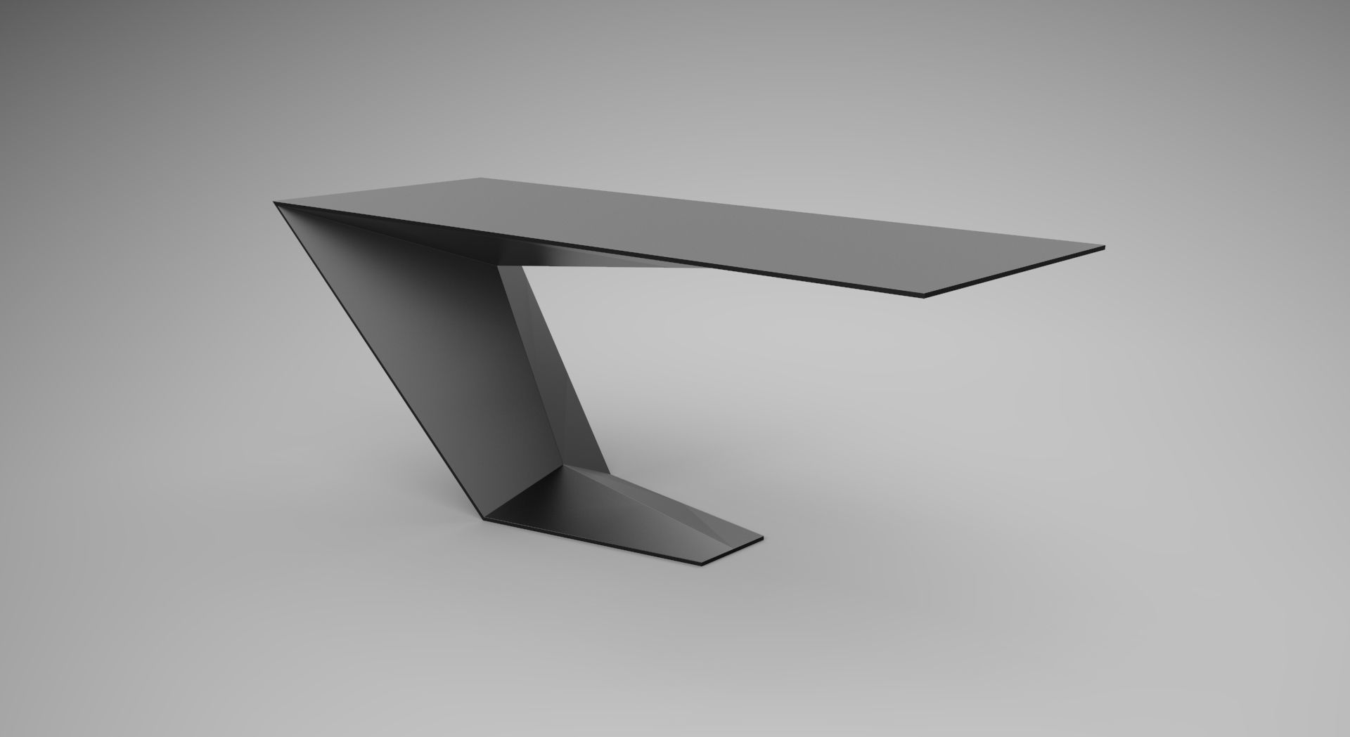 Office desk 3D model_2