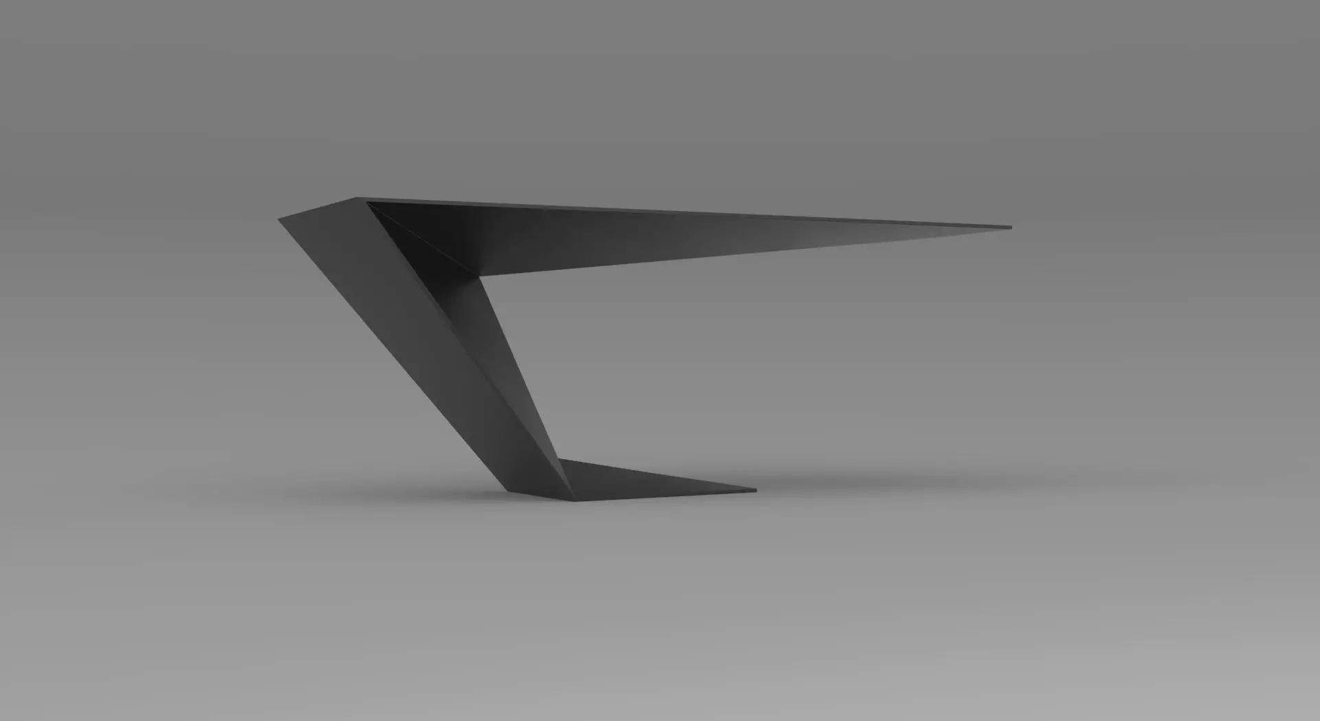 Office desk 3D model_0