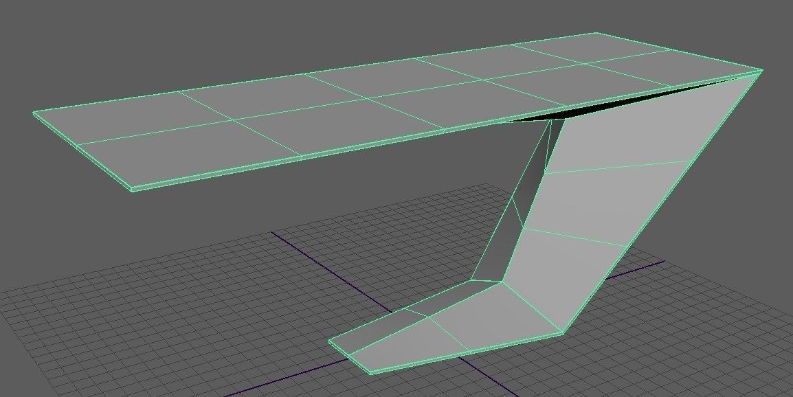 Office desk 3D model_6