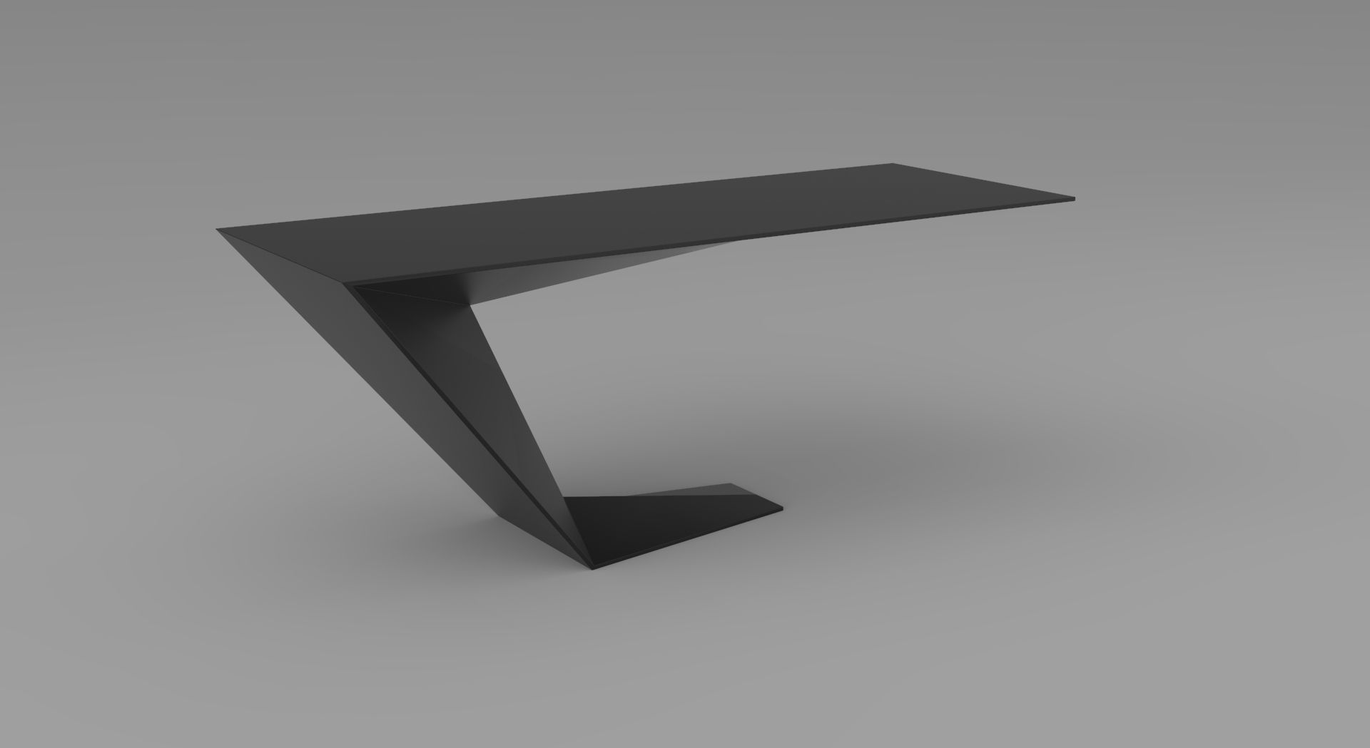 Office desk 3D model_3