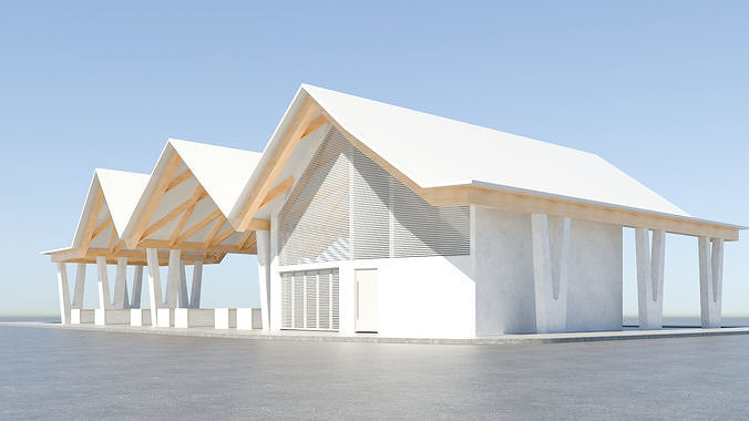 Open Public Marketplace 3D Model 3D model 6