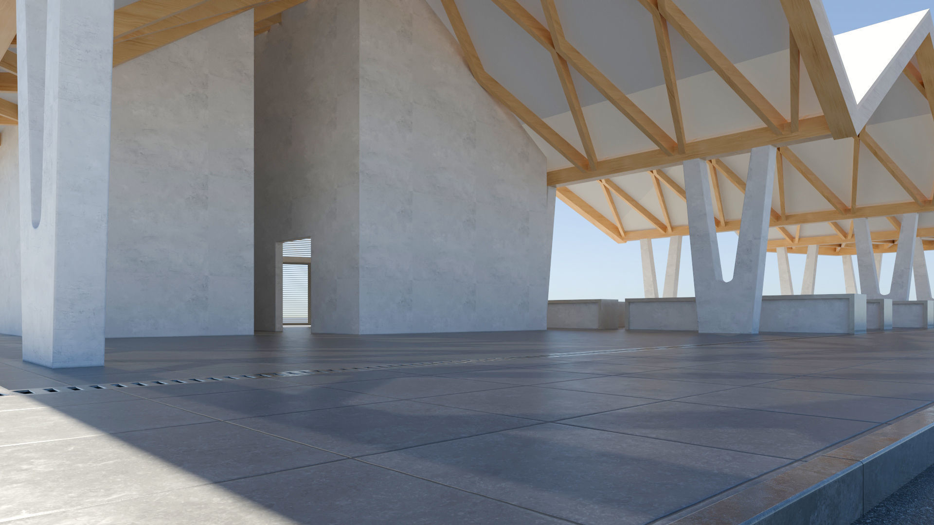 Open Public Marketplace 3D Model 3D model_9