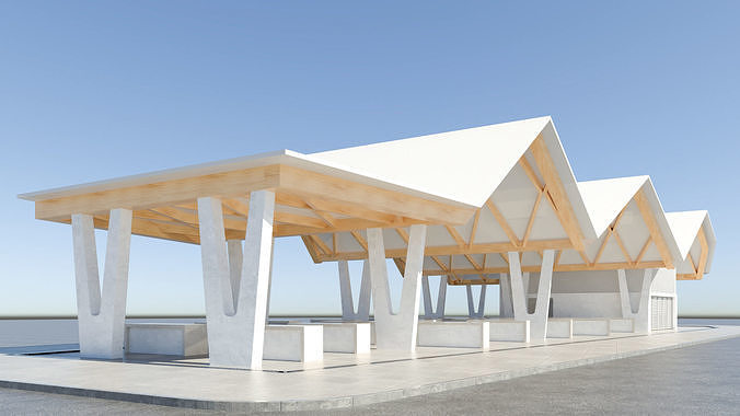 Open Public Marketplace 3D Model 3D model 2