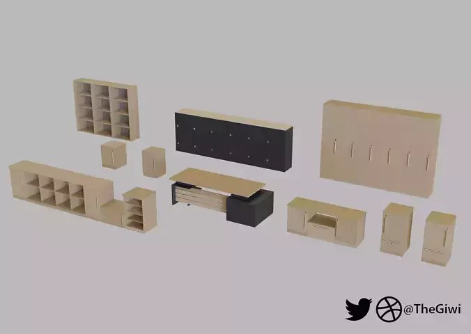 Cupboard and desk collection