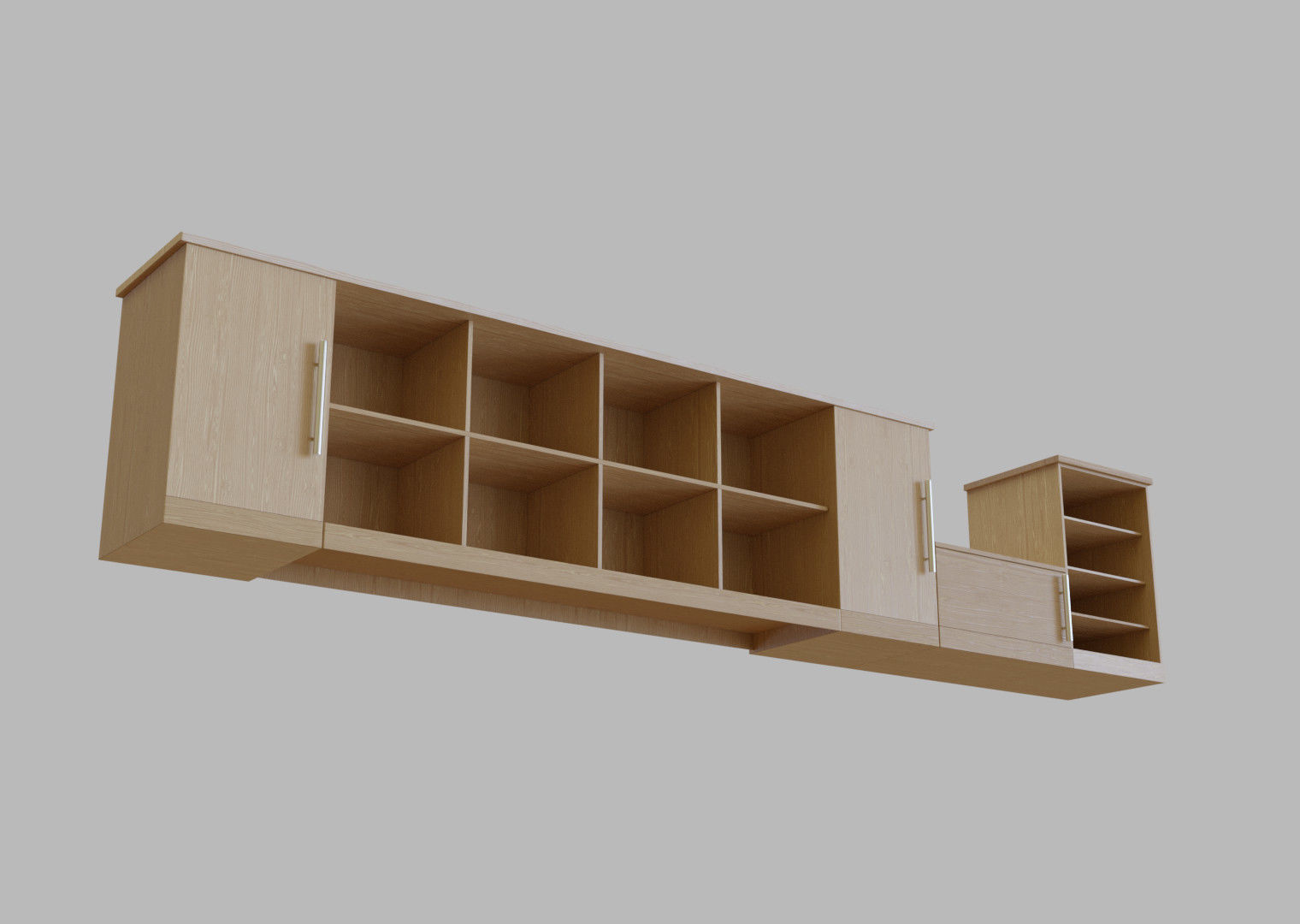 Cupboard and desk collection 3D model_1