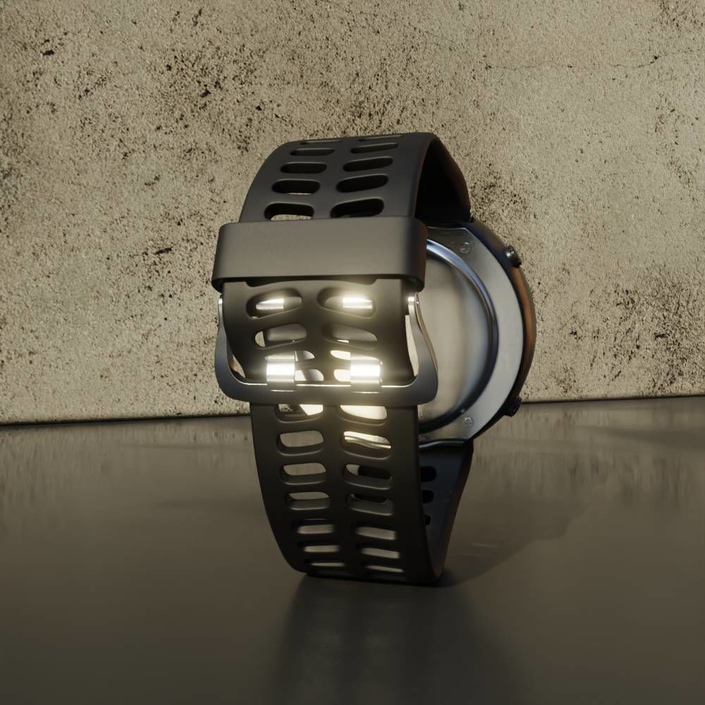 Hand Watch Free 3D model_3