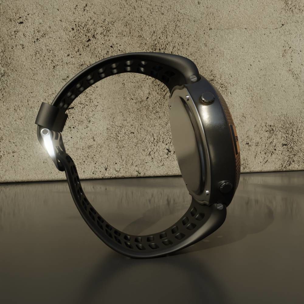 Hand Watch Free 3D model_4