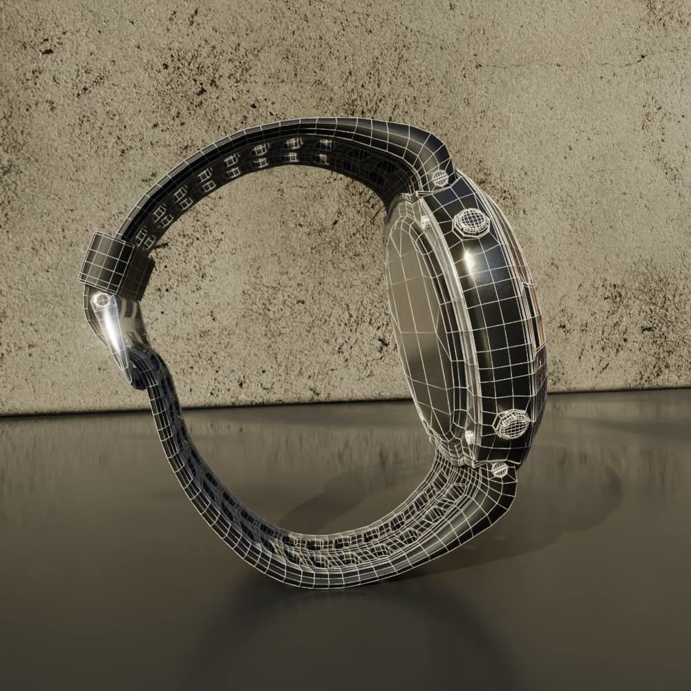 Hand Watch Free 3D model_5