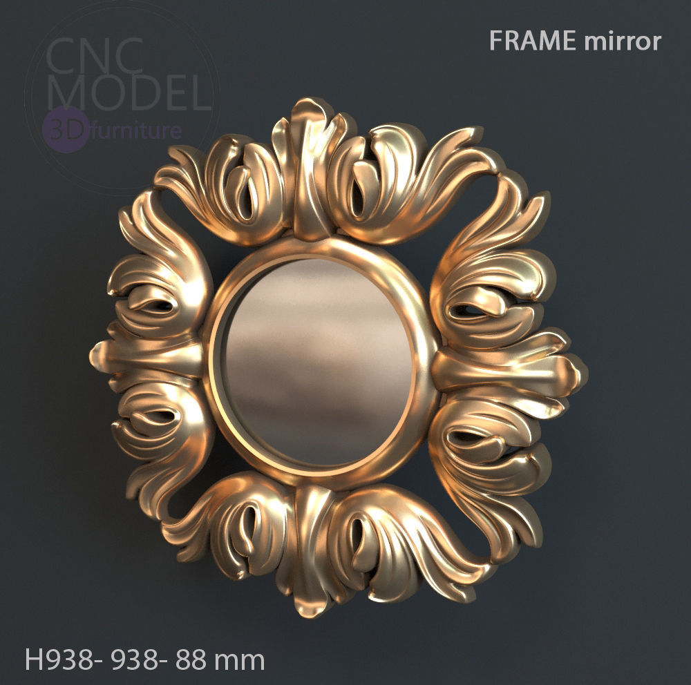 Frame mirror 3D model_24