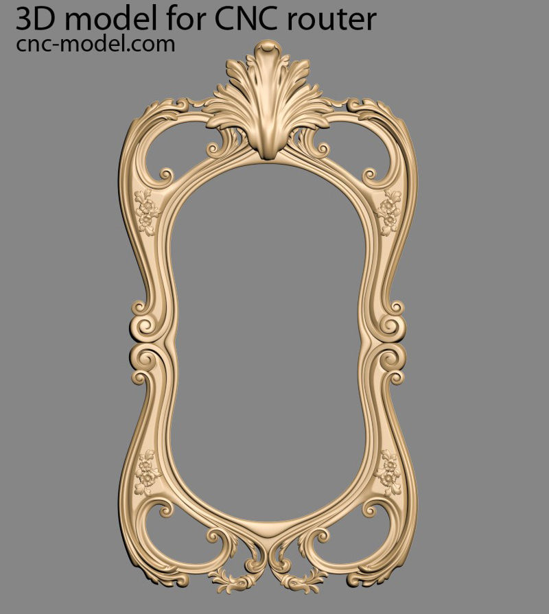 Frame mirror 3D model_37